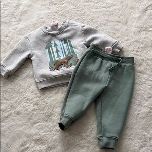 Aspen Rise Green Kids Jogger Sweatpants